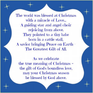 THE TRUE MEANING OF CHRISTMAS...Words of Faith for the Holidays