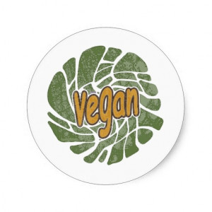 Vegan Funny Sayings by Mudge Studios Round Stickers