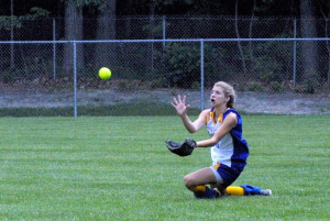 Softball Quotes For Outfielders Outfield sliding catch photo