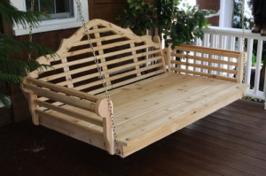 Wood Porch Swing Beds