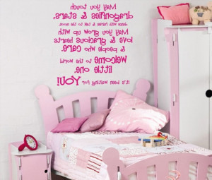 ... Girl’s Bedroom Walls : Fancy Bedroom Quotes Walls Decor For Girls