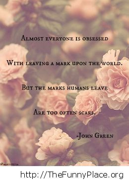 Comments Off on John Green – Scars