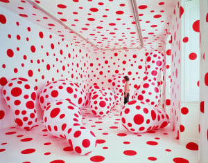 Yayoi Kusama loves dots, in particular very colourful dots and this ...