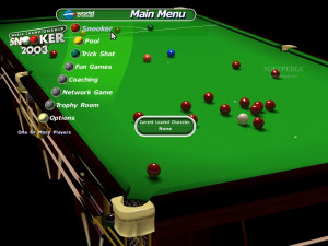 World Championship Snooker 2003 Demo - Choose the type of game that ...