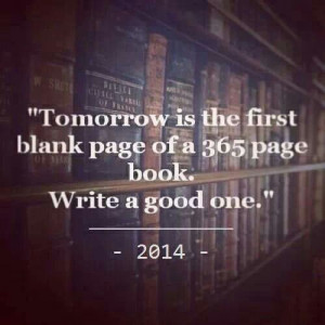 of a 365 page book. Write a good one. 2014 This has so many meanings ...