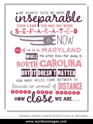 Long distance friendship quotes