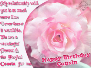 Happy Birthday Wishes for Cousin | Happy Birthday To A Wonderful ...