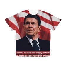 Ronald Reagan Marines Men's All Over Print T-Shirt for