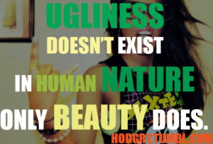 Ugliness quote for girls true beauty swag