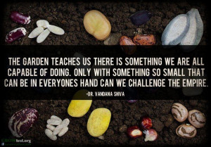 Vandana Shiva says it again.