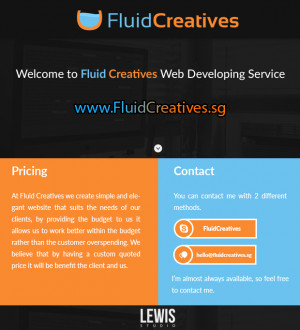 fluid creatives quote your budget and we develop your website for you