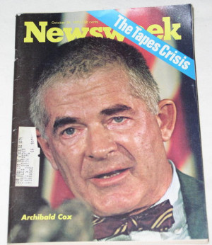 ARCHIBALD COX/RICHARD NIXON VINTAGE 1973 MAGAZINE