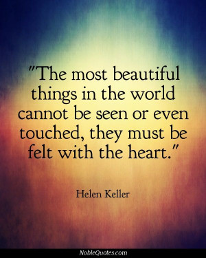 Helen Keller Quotes | noblequotes.com/