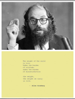 Allen Ginsberg on love, from 
