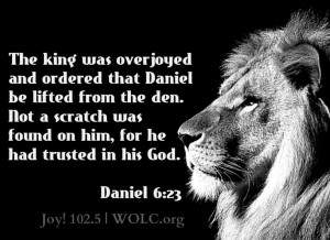 Daniel 6:23 #VerseOfTheDay