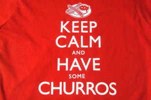Keep calm and have churros t-shirt. €15,00, via Etsy.