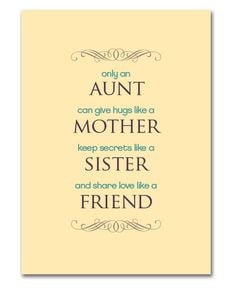 Mother's Day Printable for Aunts More