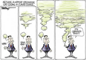 Ted Cruz Global Warming farts, Bill Day cartoon