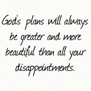 God's plans