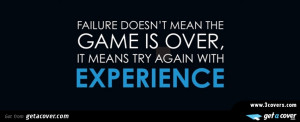 Failure doesn\'t mean game over