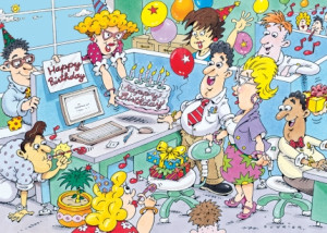 Office Birthday Wishes Card