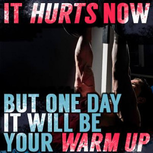 Fitness Quotes For Men Warm up workout picture quote