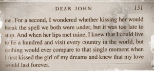 dear john, letters to juliet, quote, text