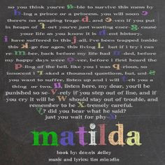 So cool! School Song from Matilda the Musical!