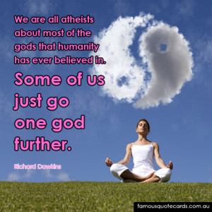 Quotecard Some of us just go one god further
