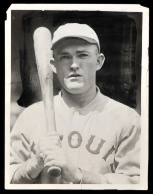 Rogers Hornsby Orignal News Service Photo Used to Make His Early