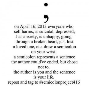 What Is The Semicolon Project?