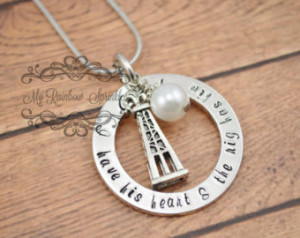 Oilfield Wife/Girlfriend Hand Stamp ed Personalized Necklace ...