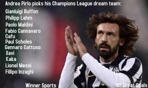 Andrea Pirlo picks all-time Champions League XI, chooses Man United ...