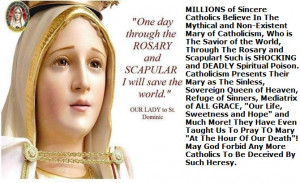 Praying the rosary never began until around 1214 A.D.