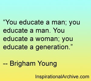 Brigham Young quote on education #Education #GoMom =)