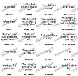 Quote Quiz Level 101 – Level 120 Answers