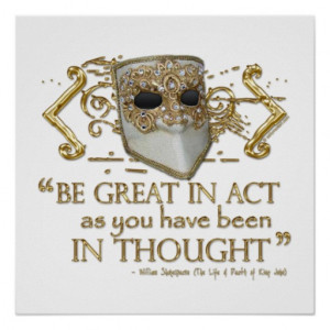 King John Quote (Gold Edition) Poster