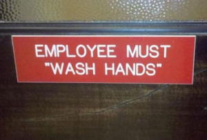 In other words, run the sink for 6 seconds and wipe hands on pants.