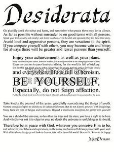 ... -EHRMANN-GO-PLACIDLY-AMID-YOURSELF-QUOTE-TYPOGRAPHY-POSTER-QU024