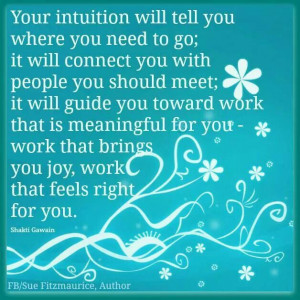 Your intuition...