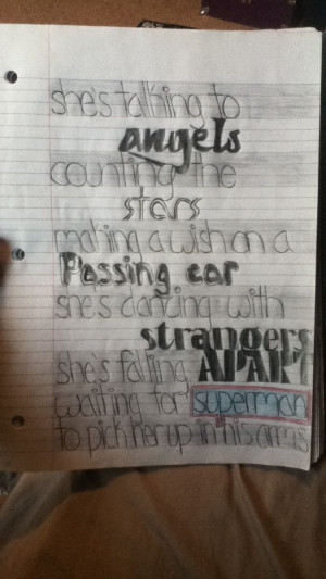 waiting for superman lyrics