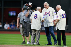 Yogi Berra Mets Phillies v New York Mets