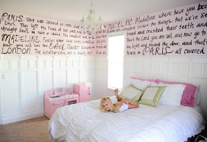 ... have a little girl I will paint quotes from Madeline on the walls too