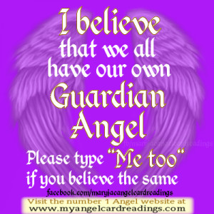 believe in Guardian Angels