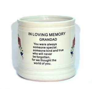 Memorial Vase for a Grandad