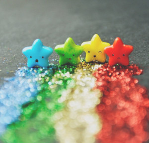 awesome, glitter, rainbow, stars
