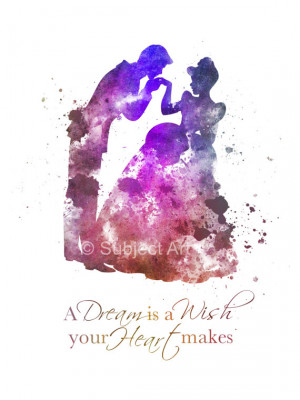 Quote ART PRINT illustration, Disney, Princess, Dance, Prince Charming ...
