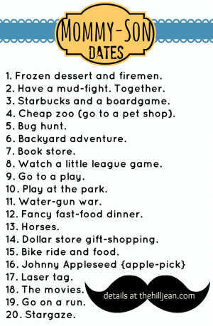 20 {off the hook!} Mommy Son Dates Jan 28th