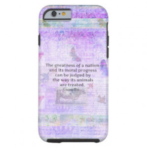 Ghandi quote about animal cruelty tough iPhone 6 case