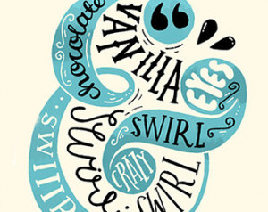 A3 Art Print 'Chocolate and van illa swirl' - Orange is the new black ...